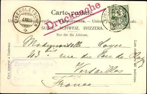 Ak Kanton Bern, Mönch, Jungfraubahn, Station Eigergletscher