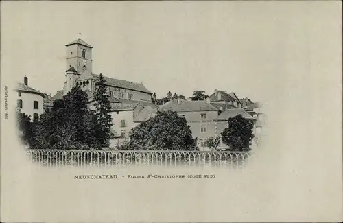 Ak Neufchâteau Lothringen Vosges, Eglises St Christophe (Côté Sud)