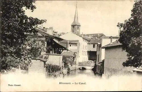 Ak Mirecourt Lothringen Vosges, Le Canal