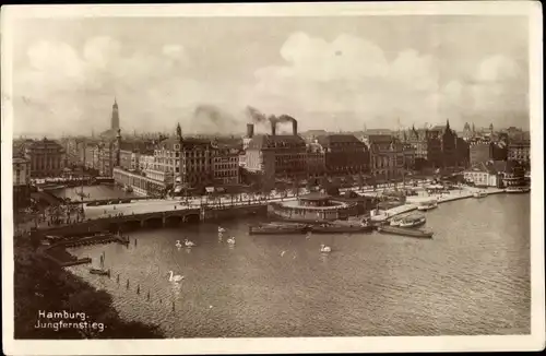 Ak Hamburg Mitte Altstadt, Jungfernstieg