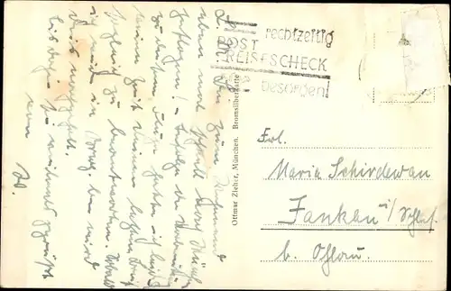 Ak München, Deutsches Museum, Brücke