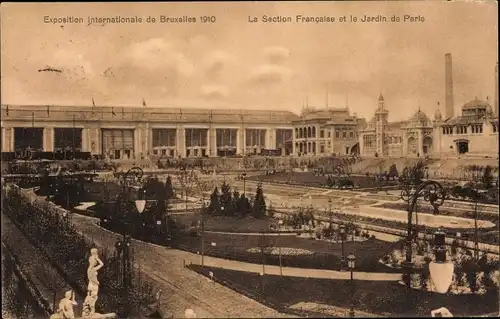 Ak Bruxelles Brüssel, La Section Francaise et le Jardin de Paris