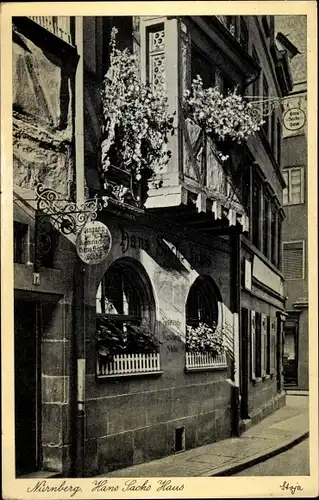 Ak Nürnberg in Mittelfranken, Hans Sachs Haus