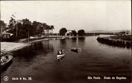 Ak São Paulo Brasilien, Clubs de Regatas, Fluss, Ruderboote