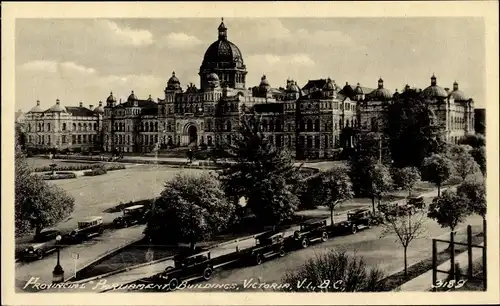 Ak Victoria British Columbia Kanada, Provincial Parliament Buildings, Autos, Platz