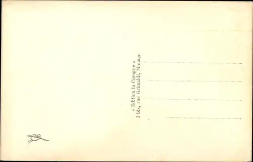 Ak Monaco, Vue generale prise de la Turbie, Gesamtansicht, Meer, Stadt