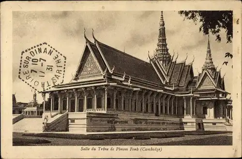 Ak Phnom Penh Kambodscha, Salle du Trone, Tempel