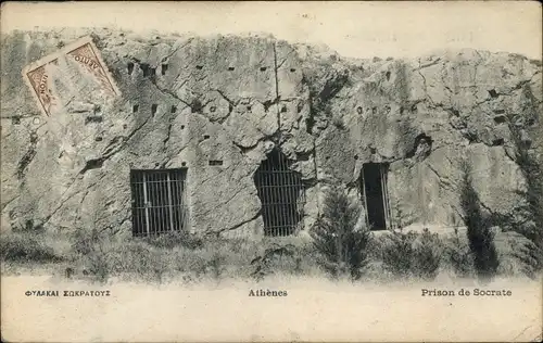 Ak Athen Griechenland, Prison de Socrate, Gefängnis