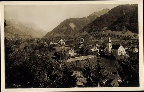 Ak Bürglen Kt. Uri Schweiz, Dorf, Totalansicht, Berge