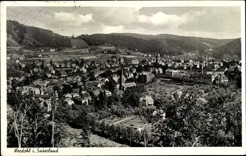 Ak Werdohl im Sauerland, Blick auf den Ort, Panorama