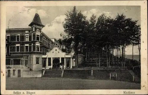 Ak Ostseebad Sellin auf Rügen, Blick auf das Kurhaus, Frontansicht