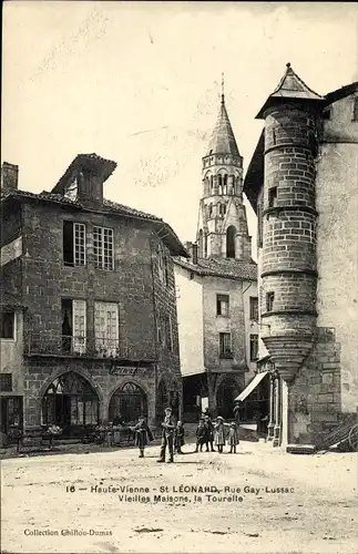 Ak Saint Léonard de Noblat Haute Vienne, Rue Gay-Lussac