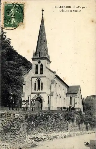 Ak Saint Léonard de Noblat Haute Vienne, L'Eglise de Noblat