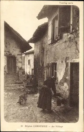 Ak Région Limousine Haute Vienne, Au Village