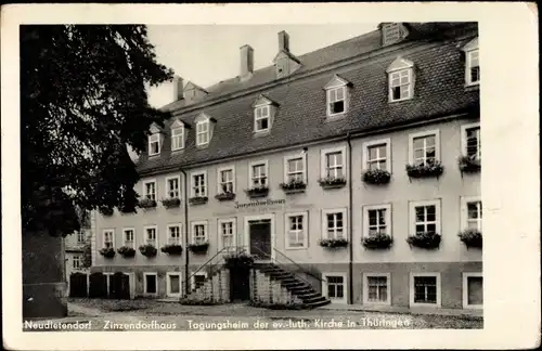 Ak Neudietendorf in Thüringen, Zinzendorfhaus, Tagungsheim der evangelischen lutherischen Kirche