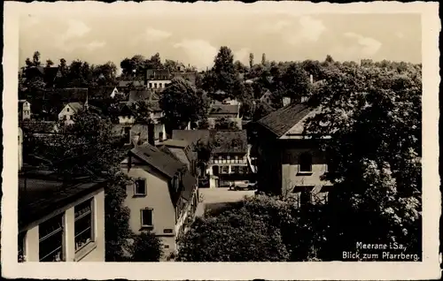 Ak Meerane in Sachsen, Teilansicht, Pfarrberg