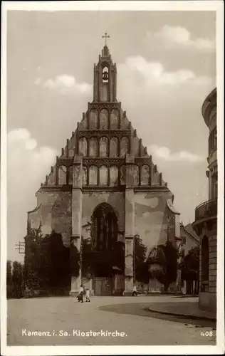 Ak Kamenz in Sachsen, Klosterkirche, Außenansicht