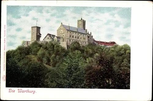 Ak Lutherstadt Eisenach in Thüringen, Wartburg, Außenansicht