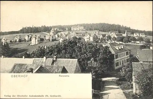 Ak Oberhof im Thüringer Wald, Panorama, Blick über die Dächer der Stadt