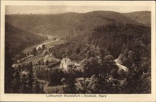 Ak Wendefurth Thale im Harz, Panorama