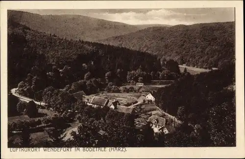 Ak Wendefurth Thale im Harz, Panorama
