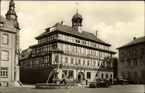 Ak Vacha Thüringen, Historisches Rathaus