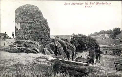 Ak Blankenburg am Harz, Burg Regenstein