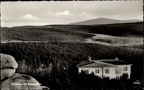 Ak Oker Goslar am Harz, Berghotel Kästehaus, Brockenblick