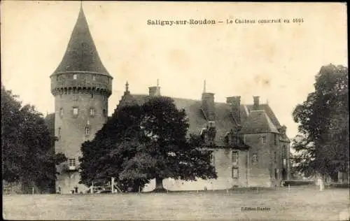 Ak Saligny sur Roudon Allier, Schloss