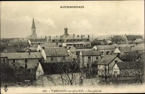 Ak Varennes sur Allier, Gesamtansicht