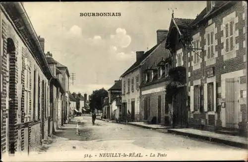 Ak Neuilly le Réal Allier, La Poste