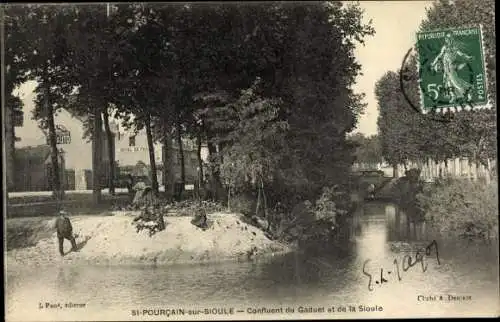 Ak Saint Pourçain sur Sioule Allier, Confluent du Gaduet et de la Sioule