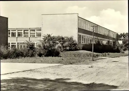 Ak Bergholz-Rehbrücke Nuthetal in Brandenburg, Polytechnische Oberschule Otto Nagel, 750 Jahrfeier