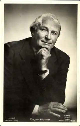 Ak Schauspieler Eugen Klöpfer, Portrait, Film Foto Verlag A 3736/1