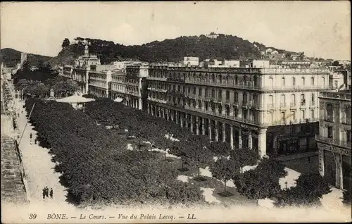 Ak Bone Algerien, Le Cours, Vue du Palais Lecoq