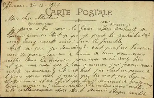 Künstler Ak Griff, Il n'est pas venu par l'operation du St. Esprit c' tit la