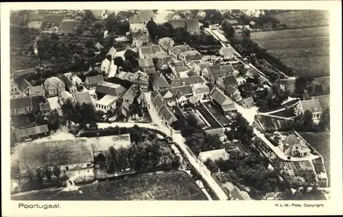 Ak Poortugaal Südholland, Luftaufnahme