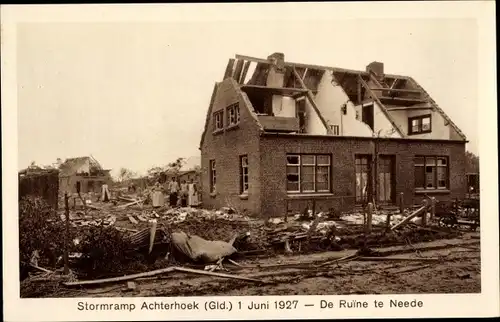 Ak Achterhoek Gelderland, Stormramp 1927, de Ruine te Neede