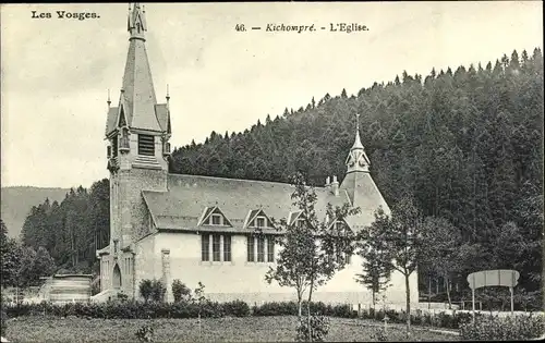 Ak Kichompré Gérardmer Lothringen Vosges, L'Eglise