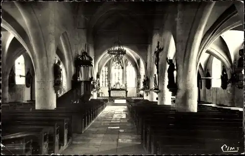 Ak Grand Neufchâteau Lothringen Vosges, Intérieur de l'Eglise