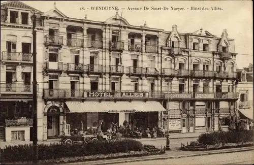 Ak Wenduine Wenduyne De Haan Westflandern, Hôtel des Allies