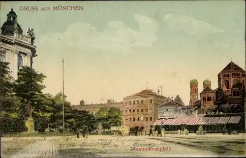 Ak München Bayern, Maximiliansplatz