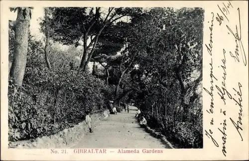 Ak Gibraltar, Alameda Gardens, Park