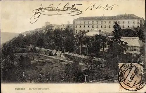 Ak Coimbra Portugal, Jardim Botanico, Botanischer Garten
