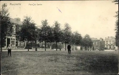 Ak Marcinelle Charleroi Wallonien Hennegau, Place du Centre, Park