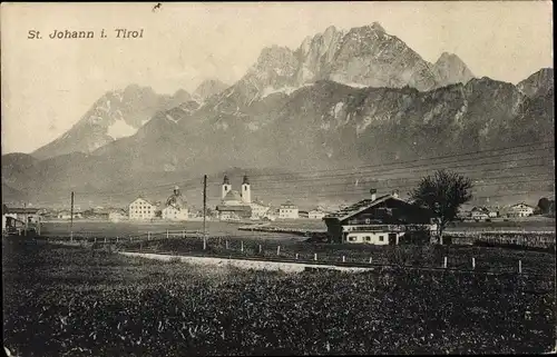 Ak Sankt Johann in Tirol, Gesamtansicht