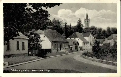 Ak Feldberg in Mecklenburg, Prenzlauer Straße