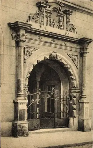 Ak Meißen an der Elbe, Tor am Hirschhaus, Torbogen