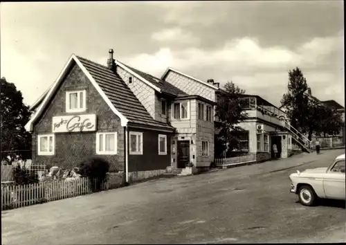 Ak Waffenrod Hinterrod Eisfeld in Thüringen, HO Gaststätte Park Café