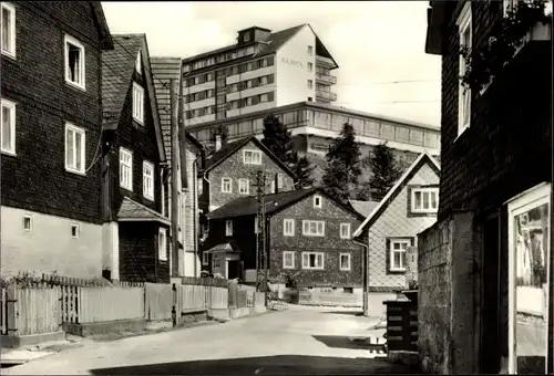 Ak Schnett Masserberg in Thüringen, Straßenpartie, FDGB Erholungsheim Kaluga